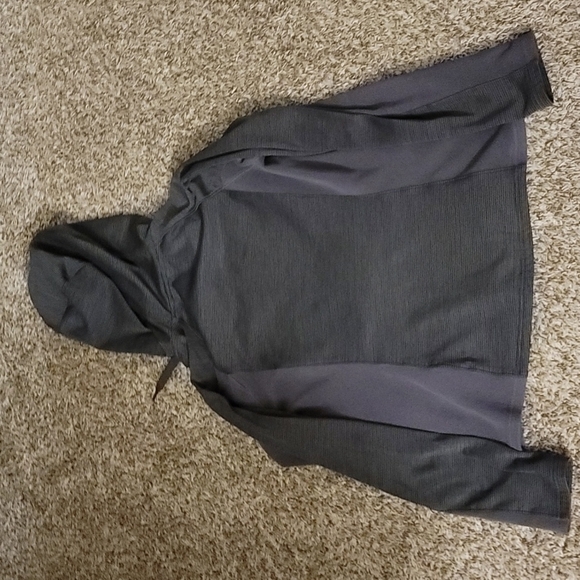 Gray / Gray Striped Women's The North Face Zip Up Hoodie Size Medium - Picture 5 of 5